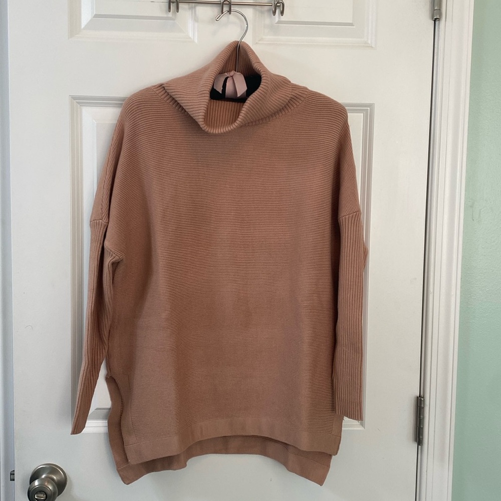Cowl Neck oversized tunic sweater